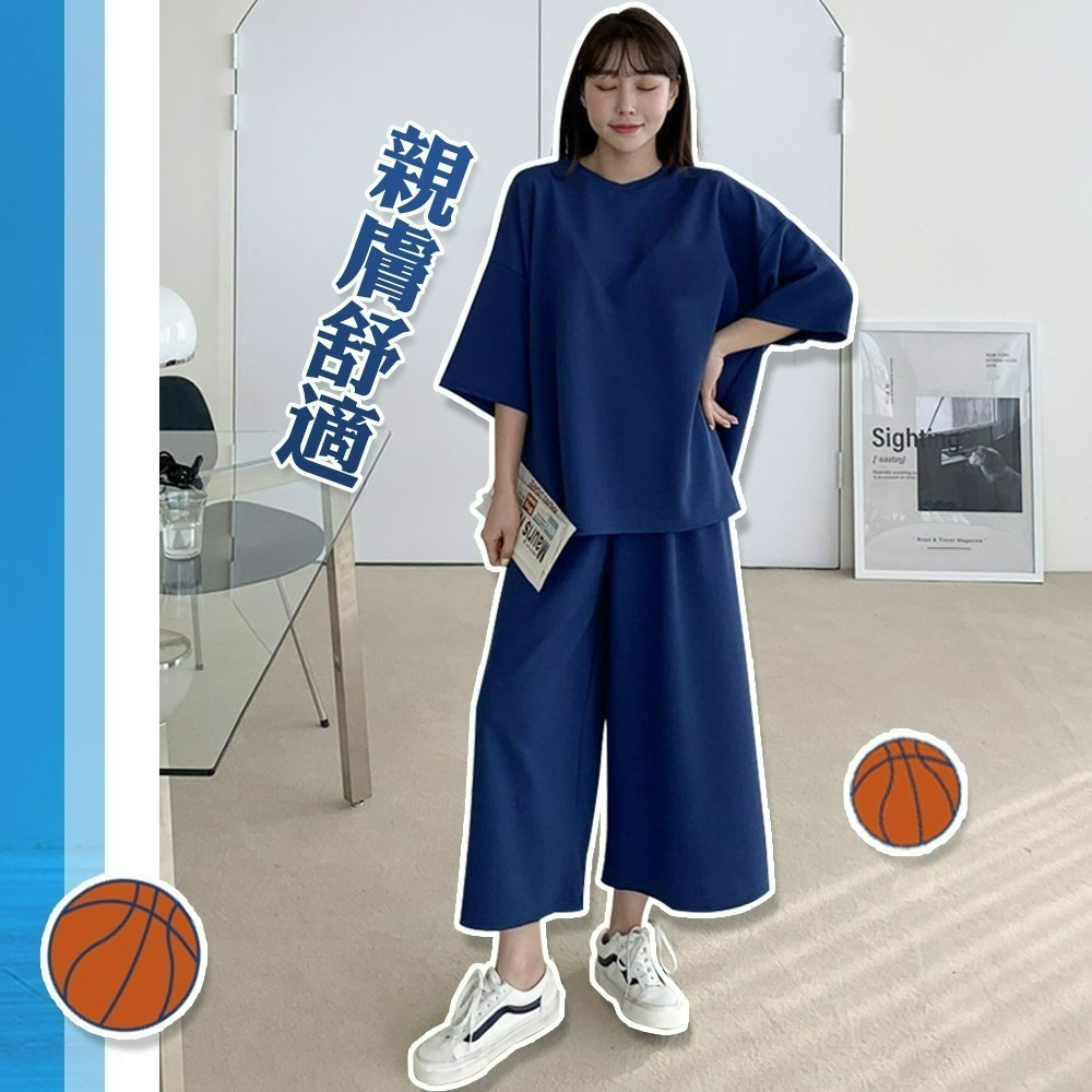 【QIDINA】親膚舒適免搭配舒適居家休閒套裝-B / 睡衣女 套裝女 居家服 秋天套裝 夏天套裝 兩件式套裝-細節圖5