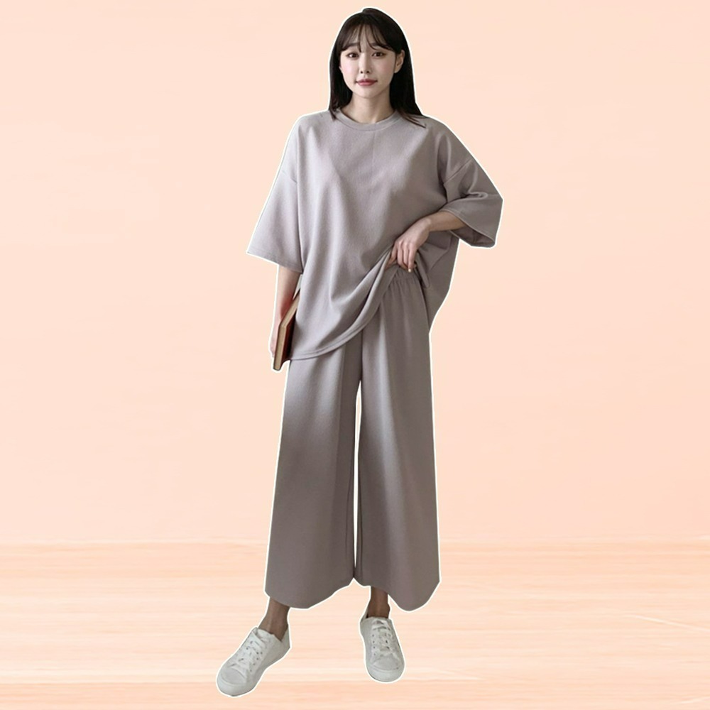 【QIDINA】親膚舒適免搭配舒適居家休閒套裝-B / 睡衣女 套裝女 居家服 秋天套裝 夏天套裝 兩件式套裝-規格圖8