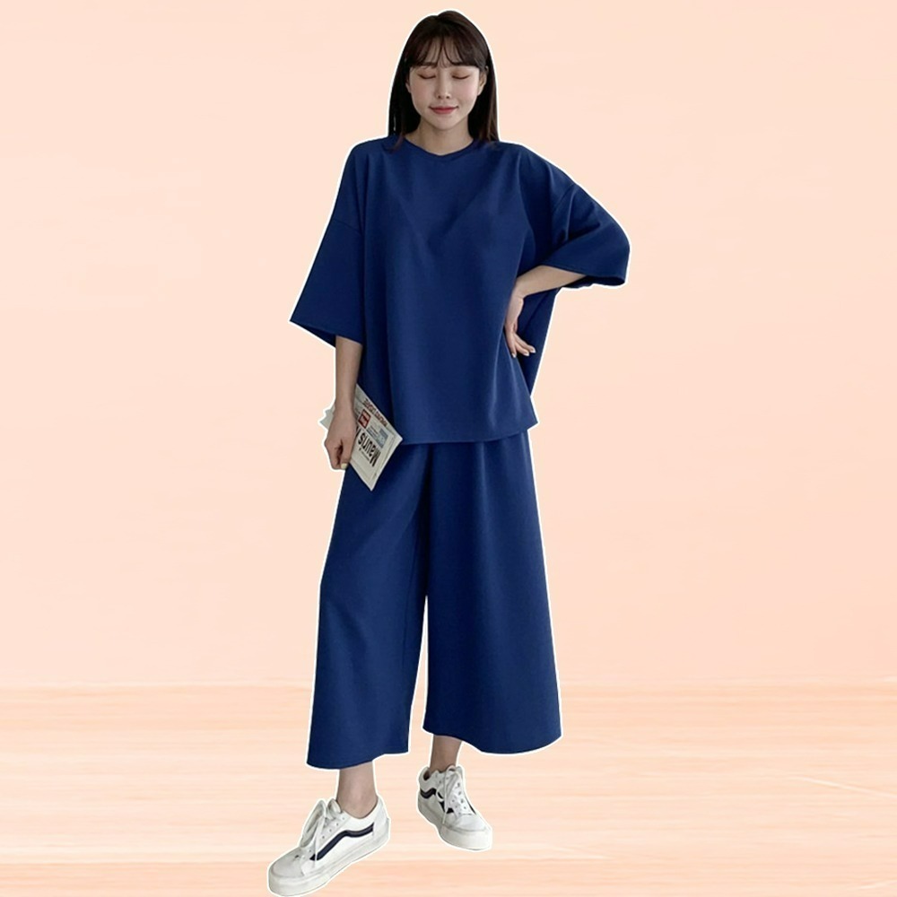 【QIDINA】親膚舒適免搭配舒適居家休閒套裝-B / 睡衣女 套裝女 居家服 秋天套裝 夏天套裝 兩件式套裝-規格圖8