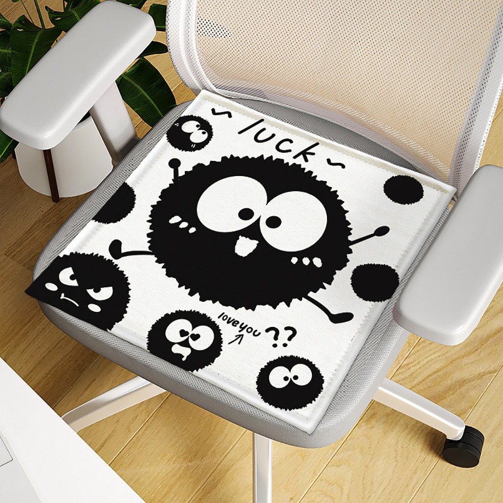 【QIDINA】新款可愛冰絲涼感舒適椅墊 坐墊-A / 涼墊 涼感墊 冰絲涼蓆 透氣坐墊 冰絲坐墊 冰涼墊 涼感坐墊-規格圖6