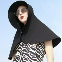 【QIDINA】超大全方位防曬披肩帽/遮陽帽-E / 遮陽 防曬帽 遮陽帽 日系帽 帽子 網紅帽-規格圖5
