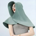 【QIDINA】超大全方位防曬披肩帽/遮陽帽-E / 遮陽 防曬帽 遮陽帽 日系帽 帽子 網紅帽-規格圖5