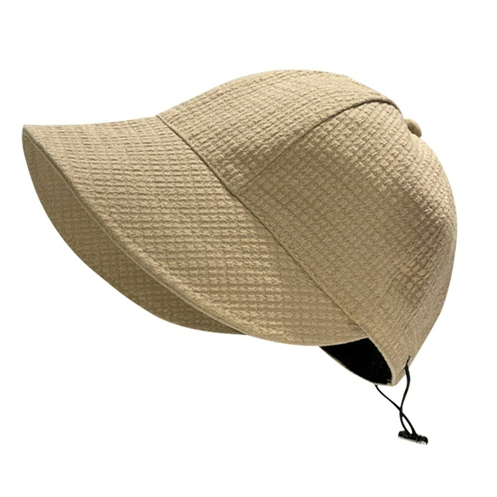 【QIDINA】日系百搭遮陽大帽簷鴨舌華夫格鴨舌帽-I / 抗UV 高爾夫帽 運動帽 健身帽 防曬帽 棒球帽 跑步帽-細節圖9