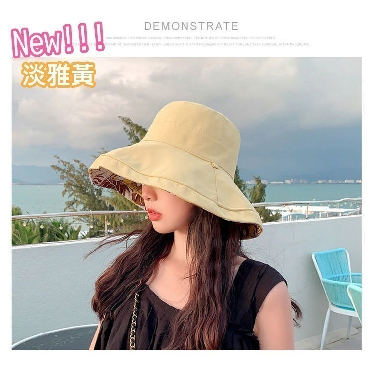 【QIDINA】時尚百搭雙面大帽簷漁夫帽-1HL / 遮陽帽 防曬帽 漁夫帽 帽子女 鴨舌漁夫帽 大帽簷 小臉帽-細節圖9