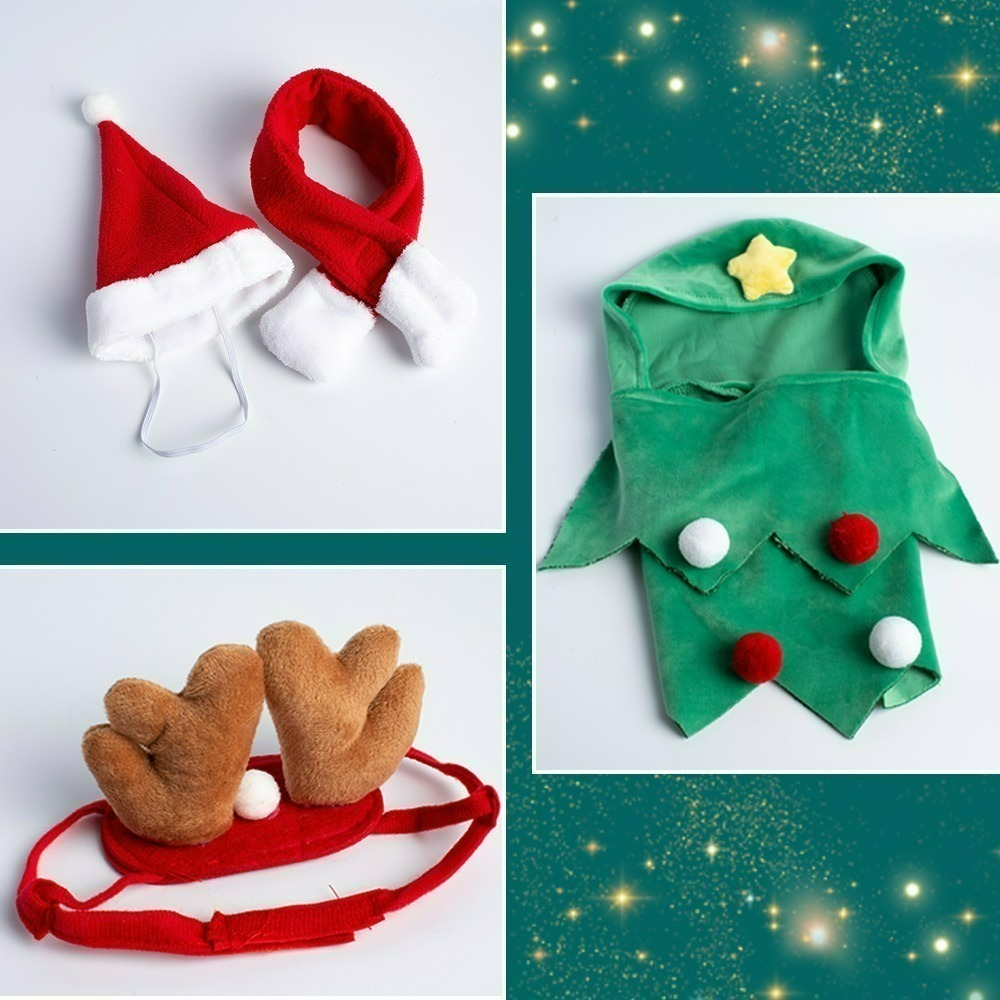 【QIDINA】寵物變身聖誕樹麋鹿聖誕節 寵物配件-C / 貓衣服 寵物服飾 寵物衣服 狗狗衣服 小狗衣服 耶誕節衣服-細節圖5