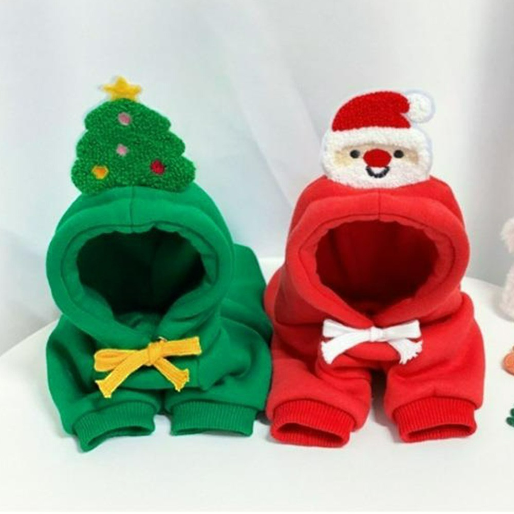 【QIDINA】聖誕寵物保暖帽T E款 / 寵物衣服 狗狗衣服 貓咪衣服 聖誕 寵物外出 寵物衣 中型犬衣服 小狗衣服-細節圖4