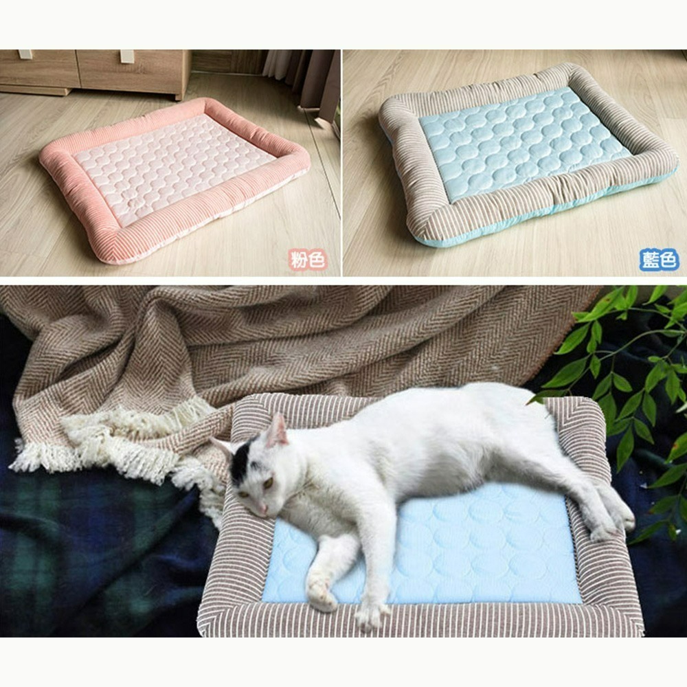 【QIDINA】寵物降溫冰絲厚涼墊涼感寵物墊-B /  寵物降溫 寵物涼墊 冰絲寵物墊 冰絲墊-細節圖2