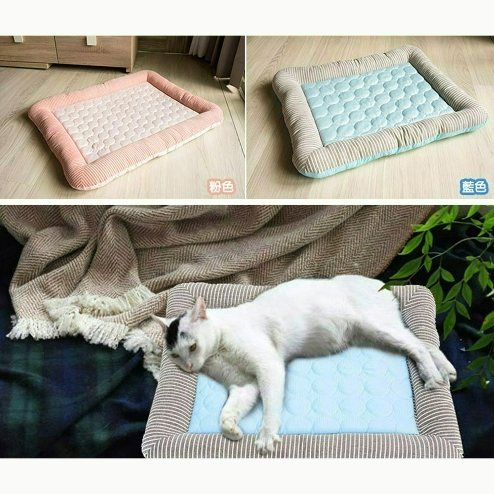 【QIDINA】寵物降溫冰絲厚涼墊涼感寵物墊-B /  寵物降溫 寵物涼墊 冰絲寵物墊 冰絲墊-細節圖2