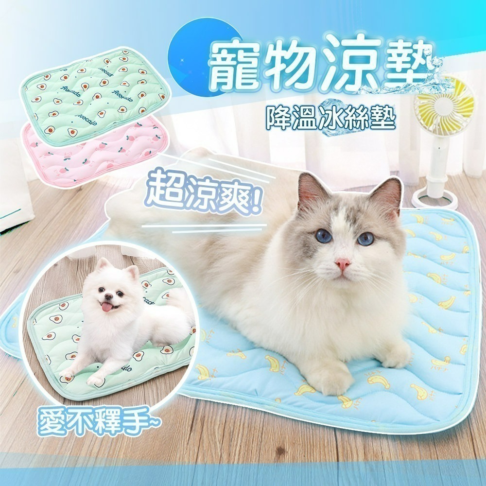 【限時購】【QIDINA】涼感降溫親膚軟綿綿寵物墊-C / 貓窩 狗窩 寵物涼墊 寵物地墊 寵物涼感墊-細節圖2