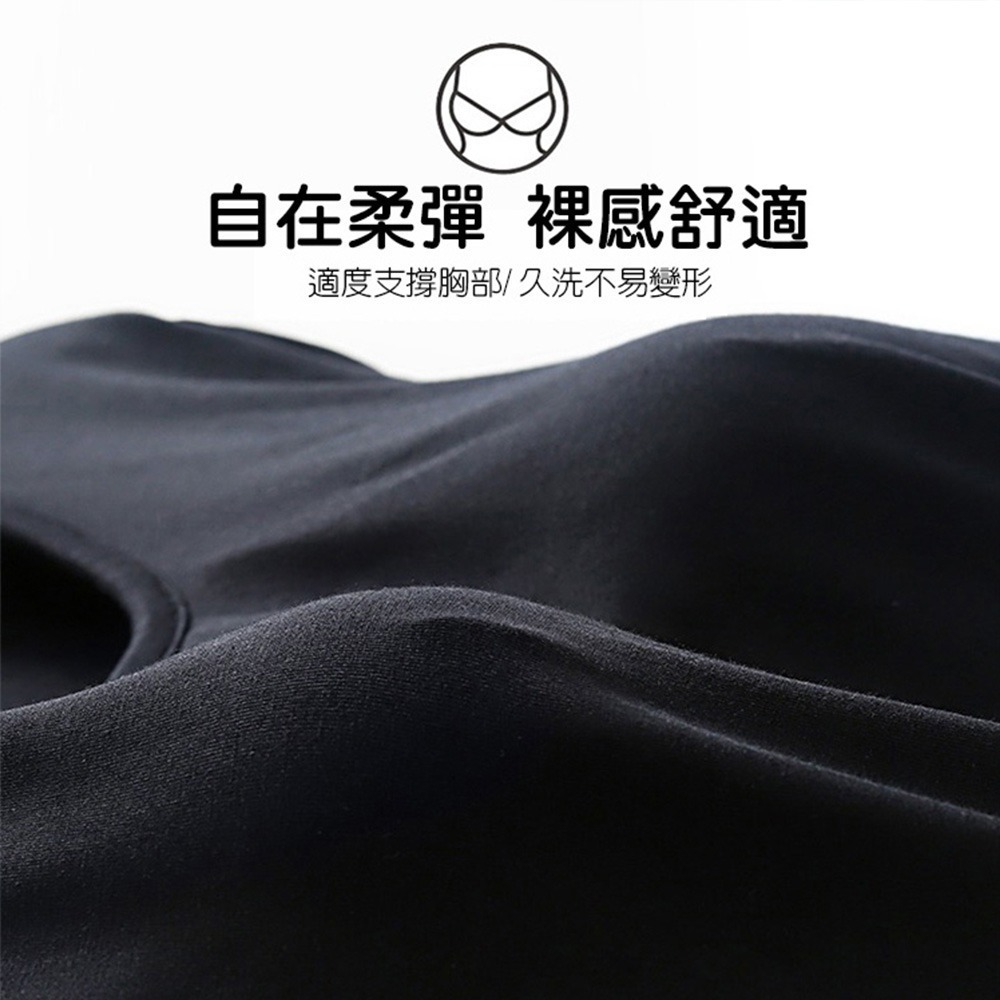 【QIDINA】莫代爾親膚帶罩杯彈性舒適連身裙-F / 莫代爾洋裝 棉質洋裝 涼感 冰絲 居家衣 睡衣 夏季裙-細節圖5