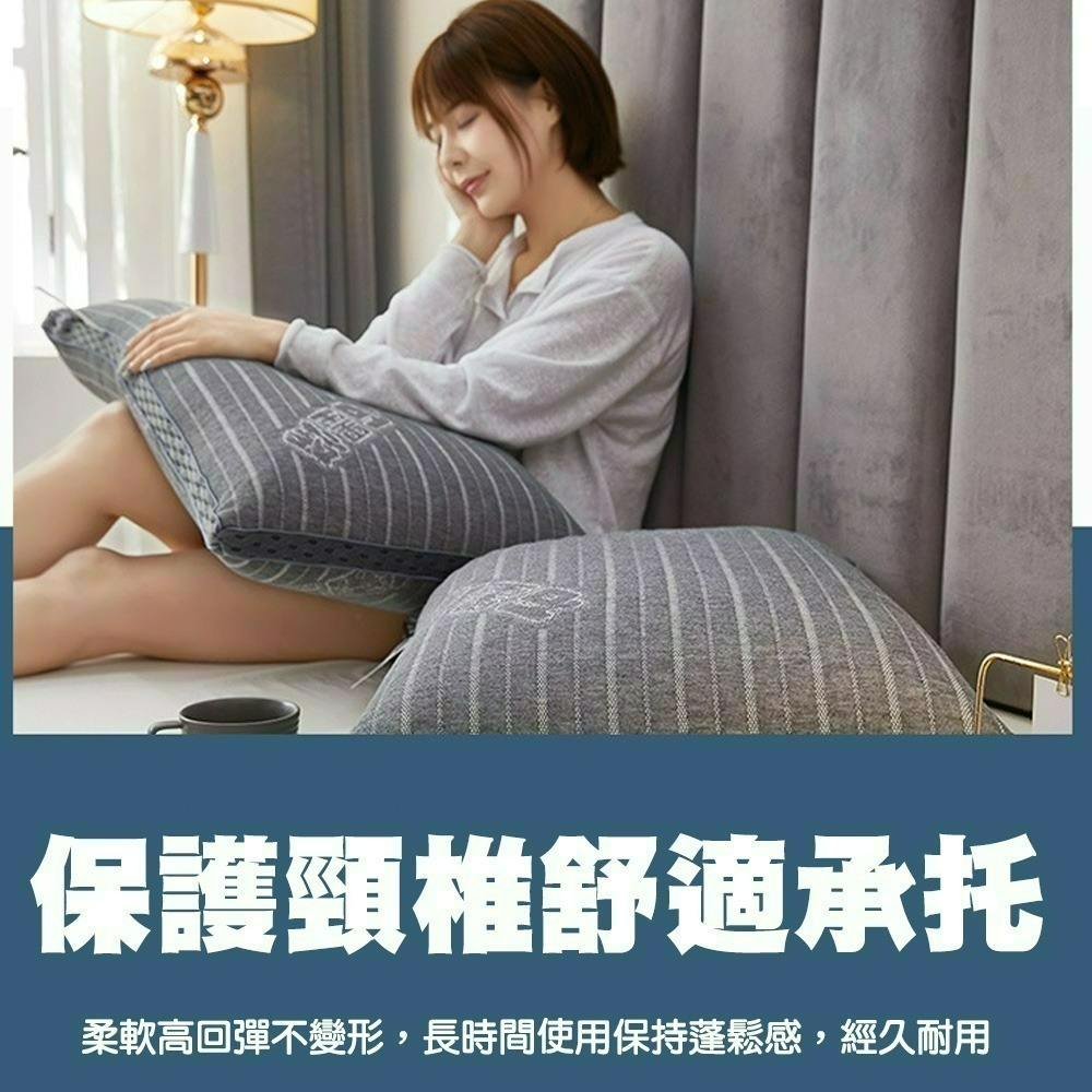 【QIDINA】可水洗石墨烯舒壓好好眠枕-B / 枕頭 睡眠枕 石墨烯枕 枕芯 按摩枕-細節圖4