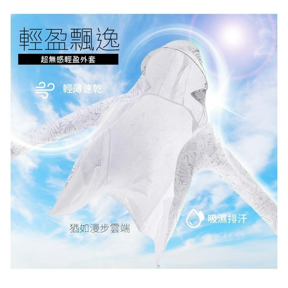 【QIDINA】冰絲親膚輕薄時尚遮陽透氣防曬外套-F / 薄外套 連帽外套 夏天外套 夏季外套 運動外套 薄外套女-細節圖2