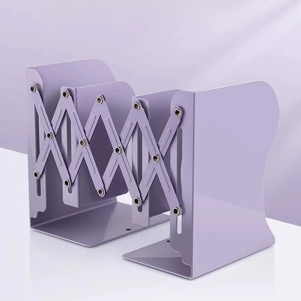 【QIDINA】可調節北歐風伸縮書架(多色任選) / 伸縮書架 書立架 折疊書架 桌面書架 書擋 書架收納 簡約書架-細節圖8