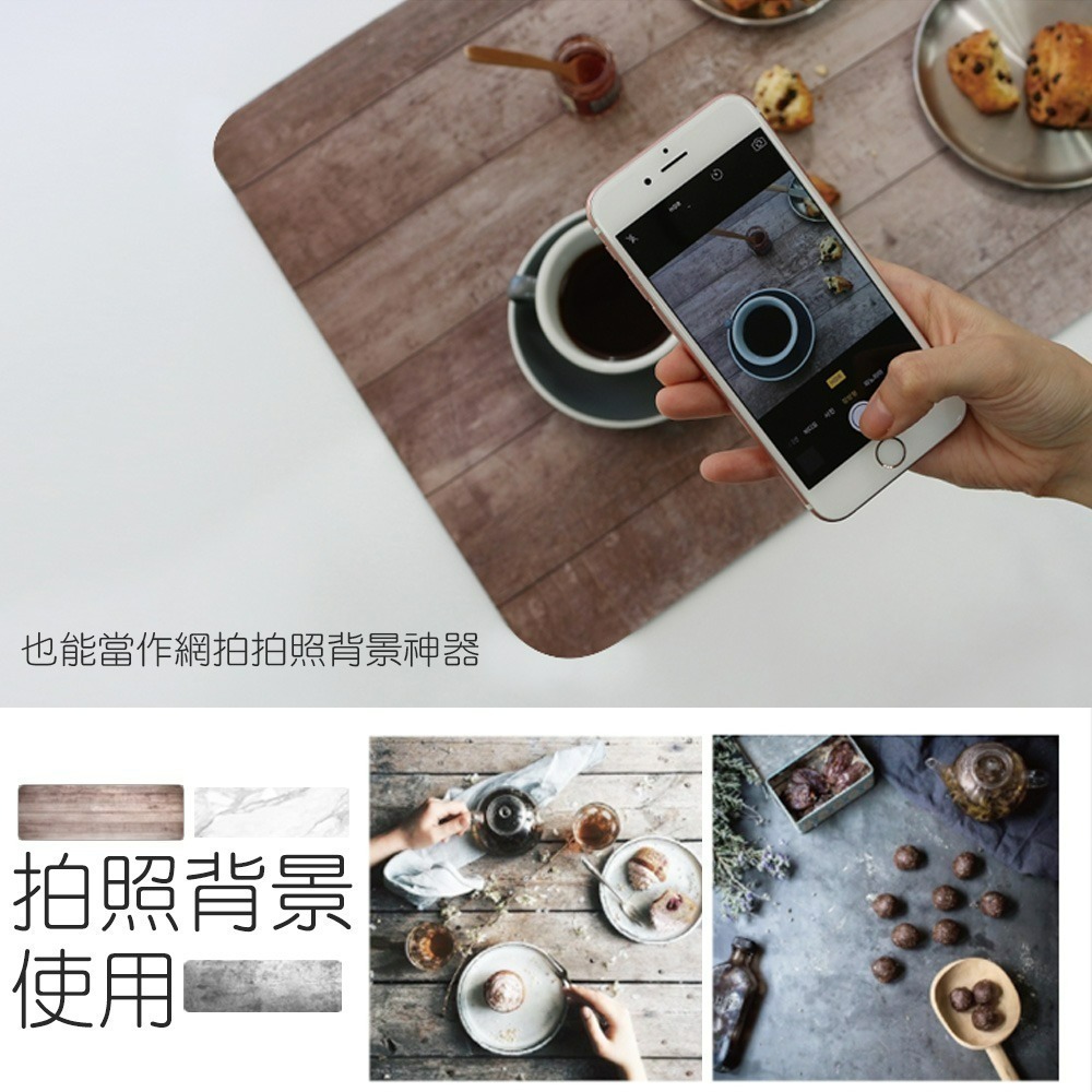 【限時購】【QIDINA】特大精美仿真大理石/木紋/石牆防滑滑鼠辦公墊/滑鼠墊-細節圖6