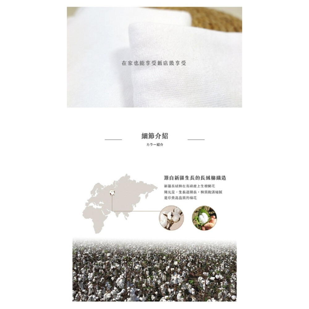 【QIDINA】台灣製純棉加厚重磅飯店大浴巾-純白MS / 吸水浴巾 飯店浴巾 厚浴巾 純白浴巾 純棉浴巾-細節圖2