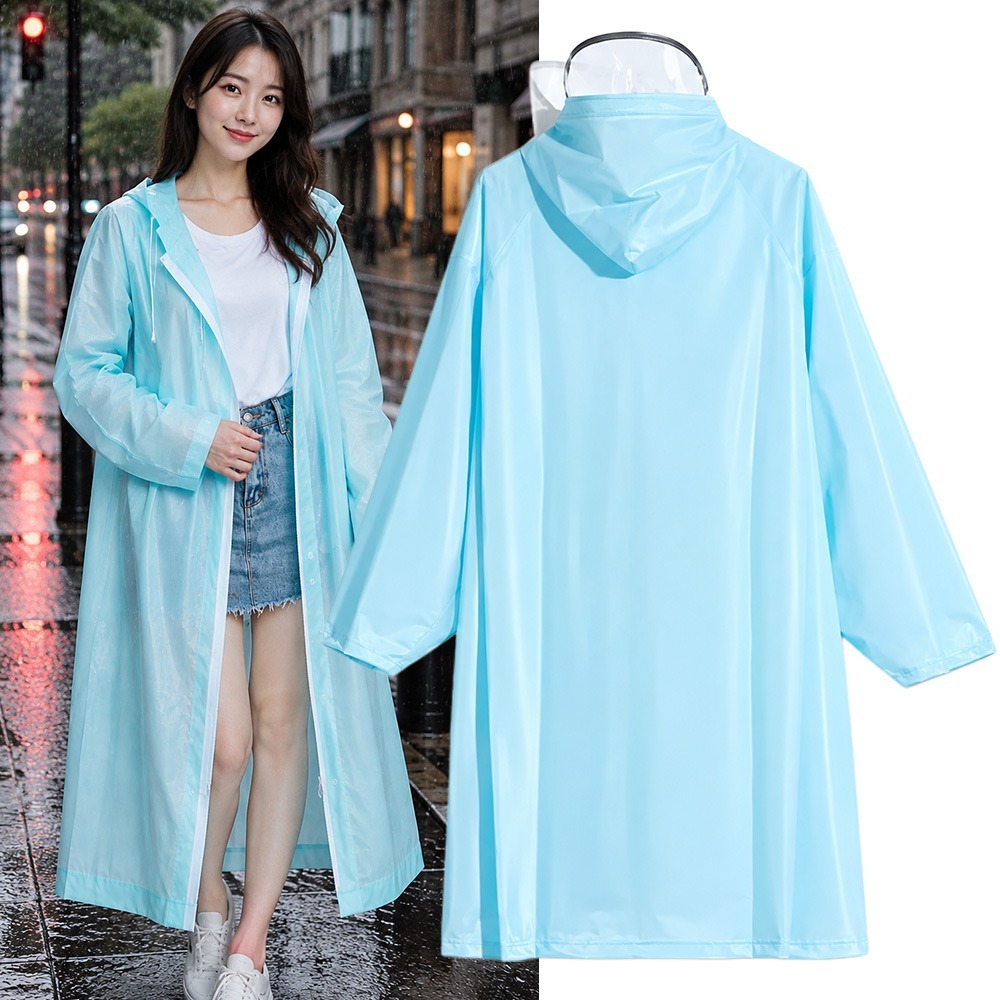 【QIDINA】時尚連身簡約風厚料連身雨衣/成人雨衣 / 輕便雨衣 輕便雨衣加厚 雨衣長版 雨衣一件式 一件式雨衣-細節圖2