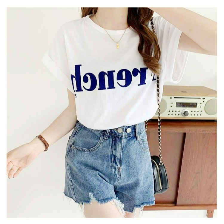 【QIDINA】夏季流行百搭落肩飛袖顯瘦寬版上衣-C / 寬版上衣 百搭 韓版上衣 夏季上衣 吸濕排汗-規格圖6