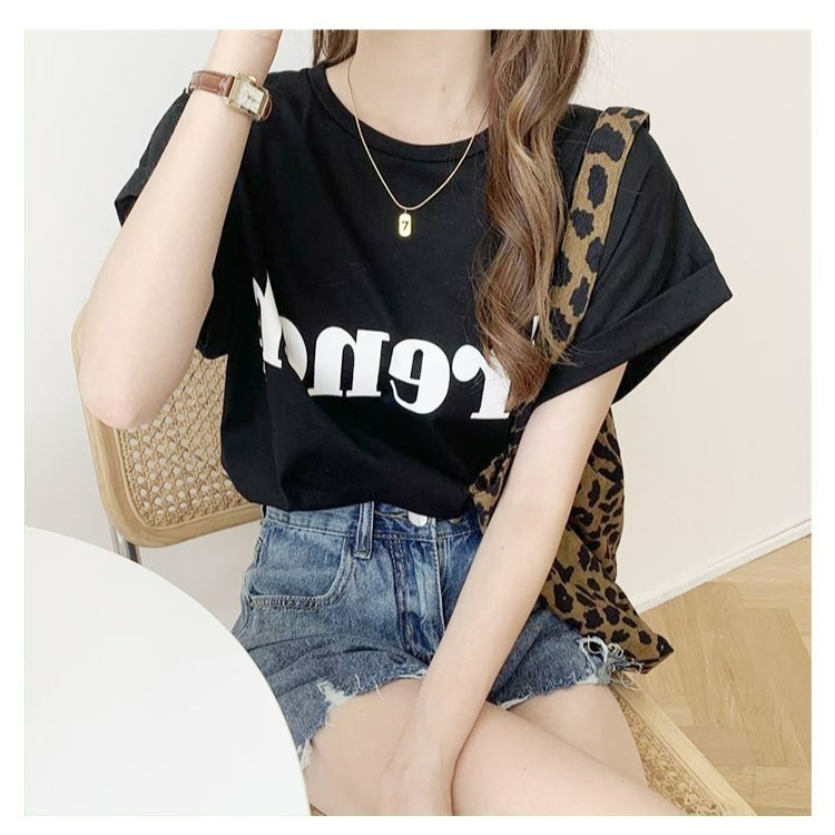 【QIDINA】夏季流行百搭落肩飛袖顯瘦寬版上衣-C / 寬版上衣 百搭 韓版上衣 夏季上衣 吸濕排汗-規格圖6