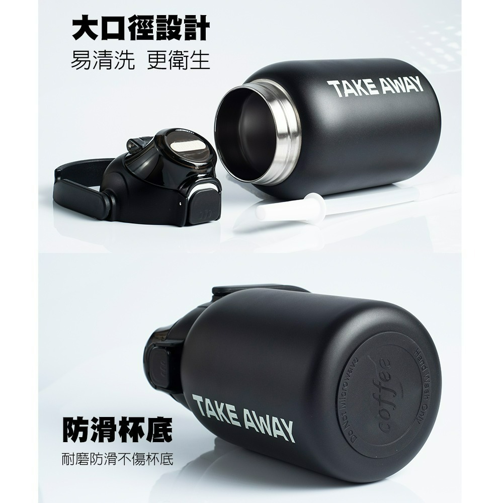 【QIDINA】高顏值大容量304不鏽鋼保溫杯850ml / 吸管保溫杯 手提保溫杯 提把保溫杯 保溫杯 保溫瓶-細節圖3