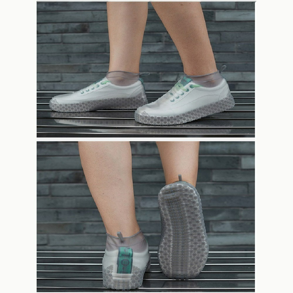 【QIDINA】彈力耐用防水止滑雨鞋套 / 防雨鞋套 防滑雨鞋套 雨鞋女 防滑雨鞋 矽膠鞋套-細節圖3