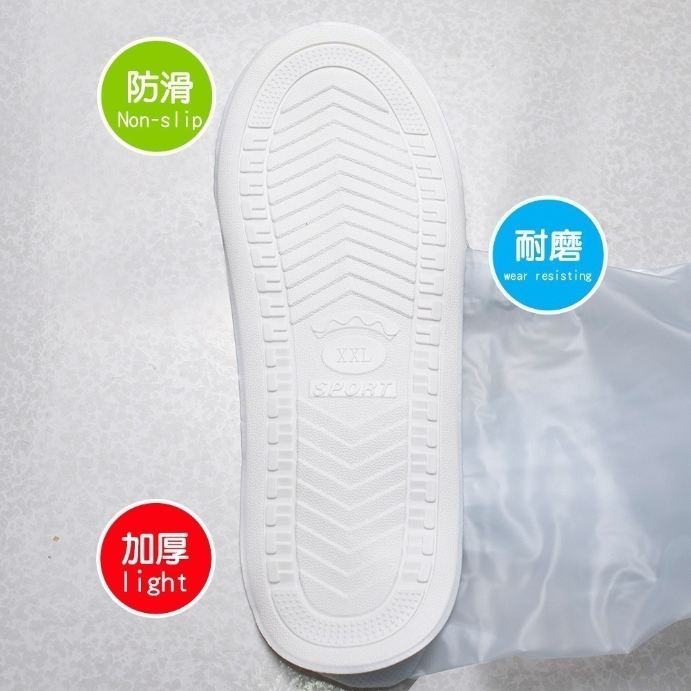 【QIDINA】加厚高筒防滑防水高筒雨鞋套/防滑雨鞋 防水雨鞋 機車鞋套 防水鞋套-細節圖5