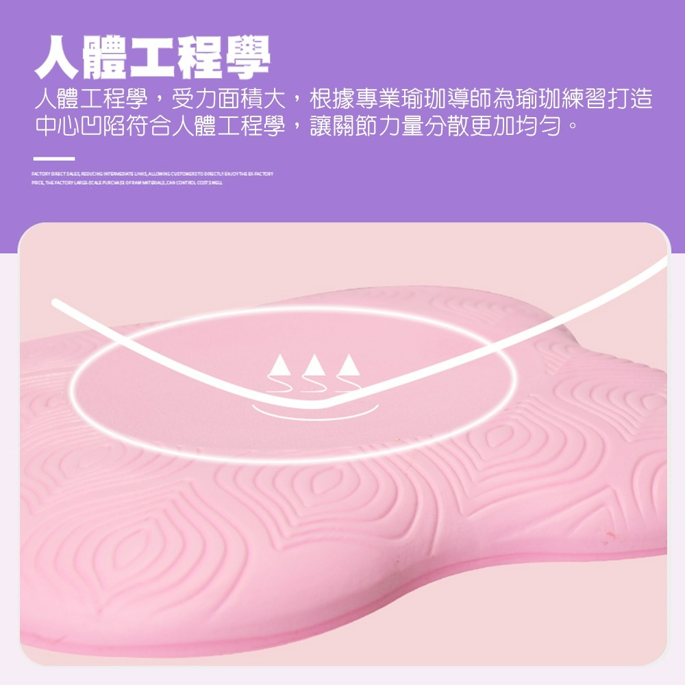 【QIDINA】加厚防滑緩衝瑜珈防護支撐墊 / 瑜珈支撐墊 瑜珈跪墊 跪墊 防護跪墊 瑜珈護墊 膝蓋墊 健身-細節圖4