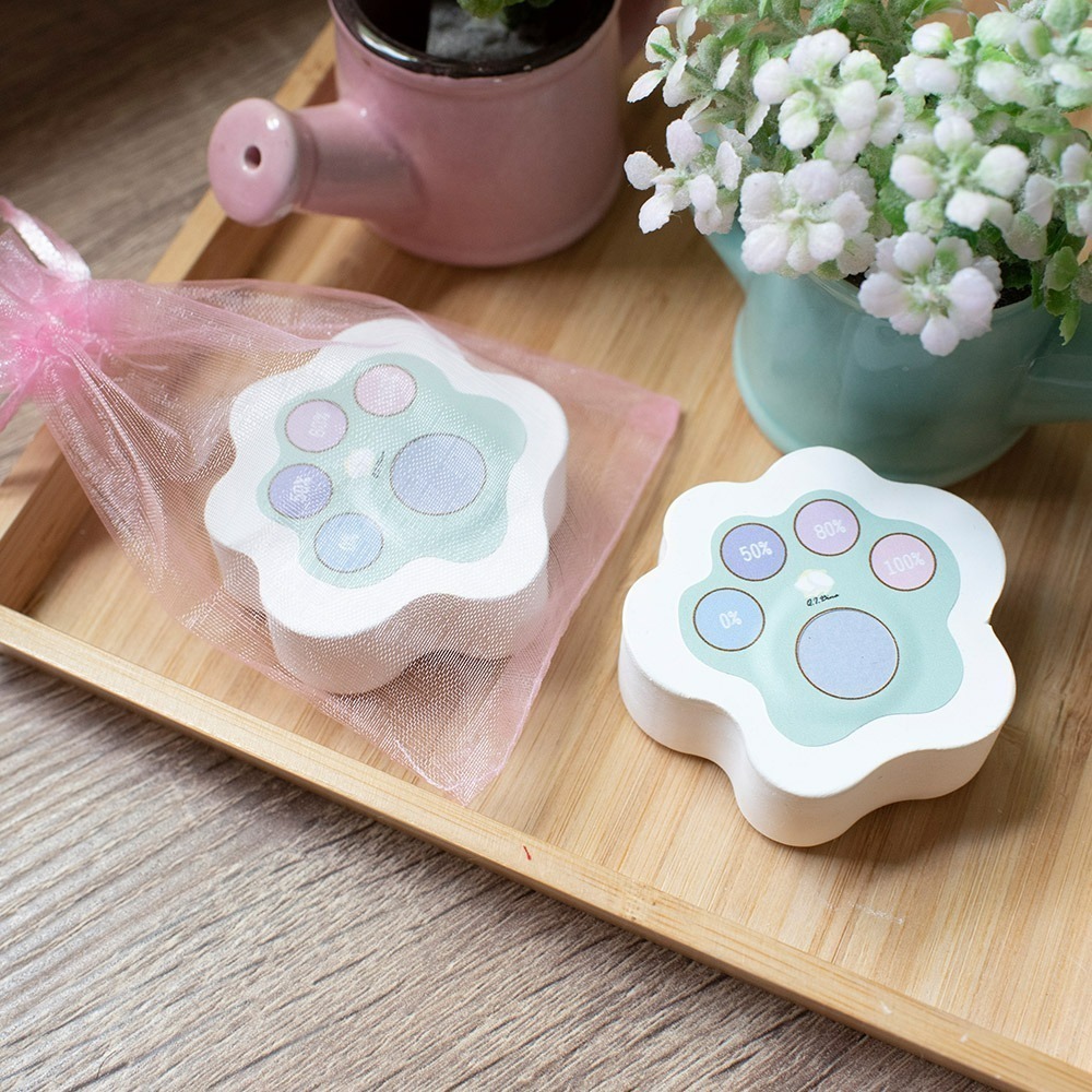 【限時購】【QIDINA】全新二代看的見濕度的腳掌珪藻土 / 硅藻土 除濕除臭 防霉 不含石綿-細節圖9