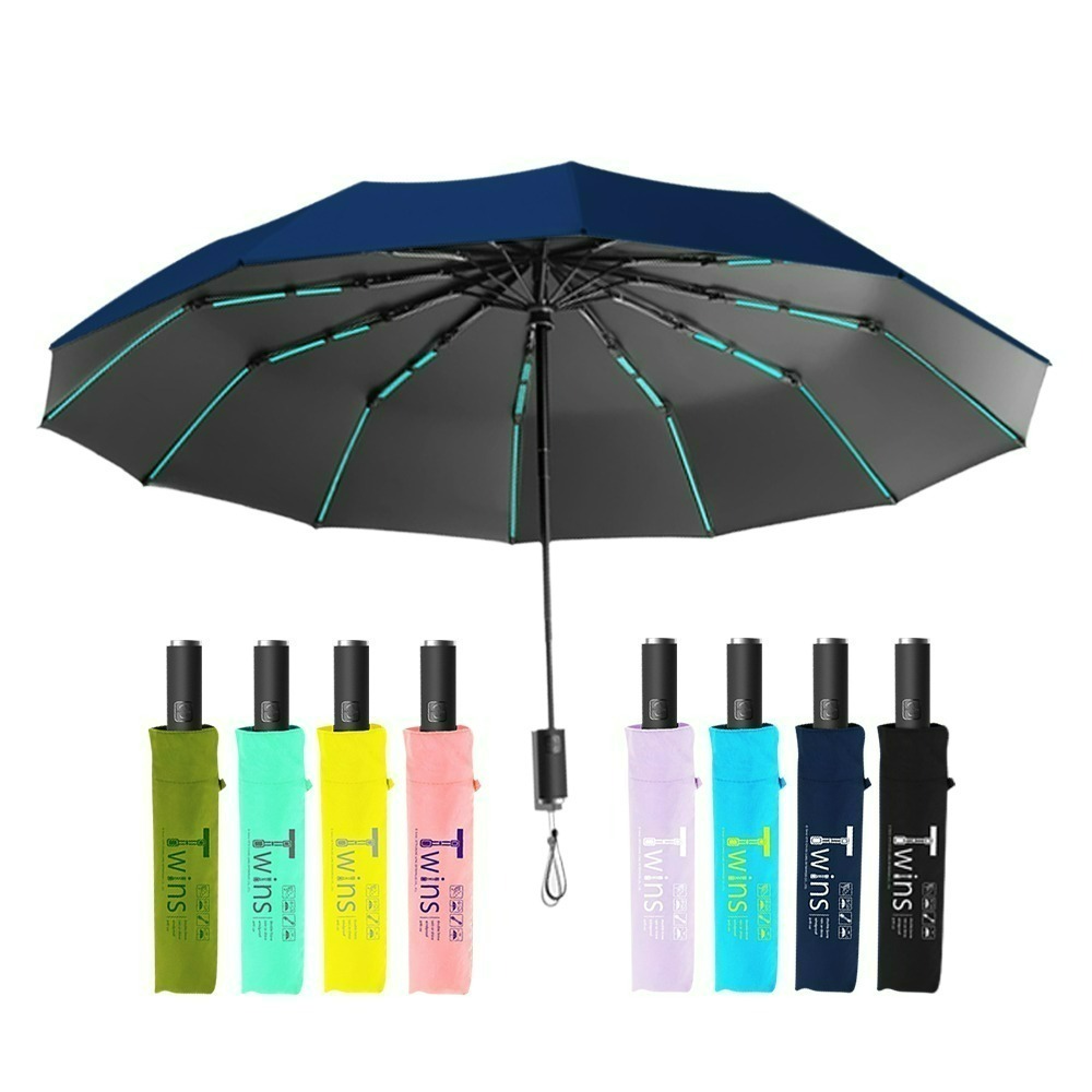 【QIDINA】質感抗風16骨摺疊傘自動傘-B TDN / 雨傘 摺疊傘 折疊傘 折疊雨傘 大雨傘 遮陽傘 防曬傘 雨具-規格圖5