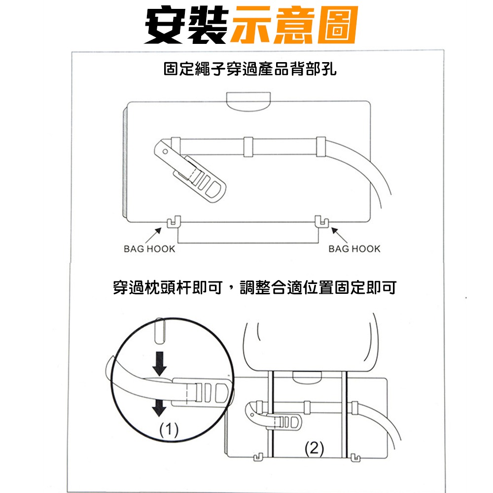 【QIDINA】汽車椅背收納餐桌車用飲料架車用餐桌-A / 車用收納 汽車收納 汽車餐桌 車用桌子 車用飲料架 汽車餐盤-細節圖7