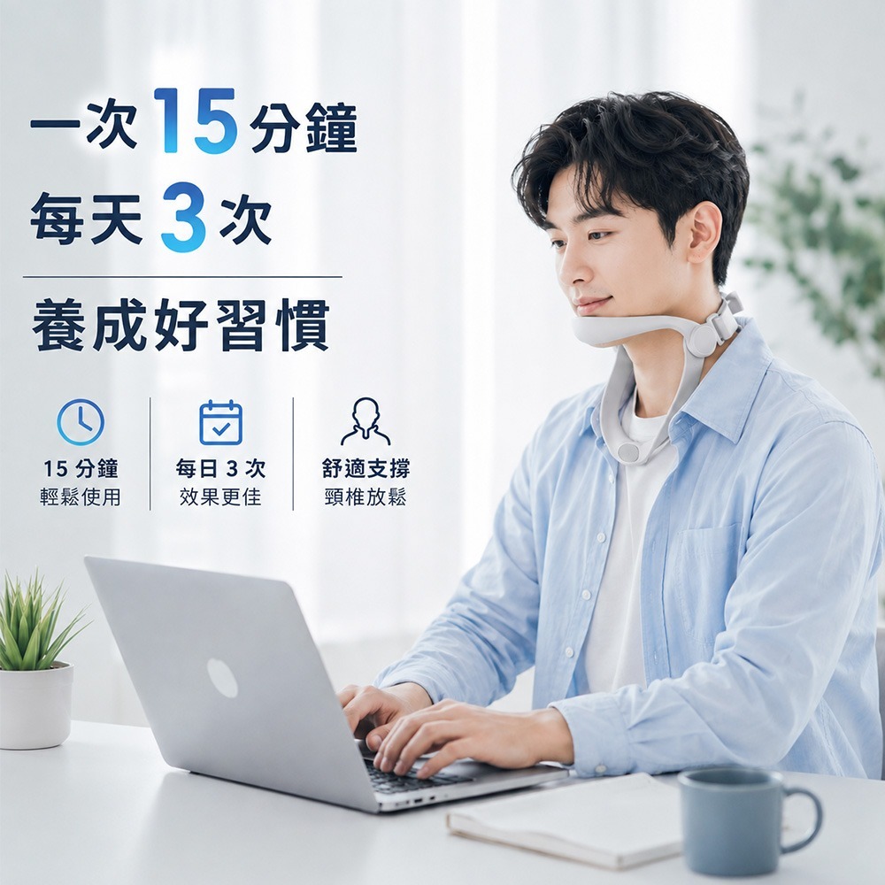 【QIDINA】可調節防低頭神器頸椎支撐架-B / 頸椎固定 防駝背 頸托 頸椎矯正器 防駝背 護具-細節圖4