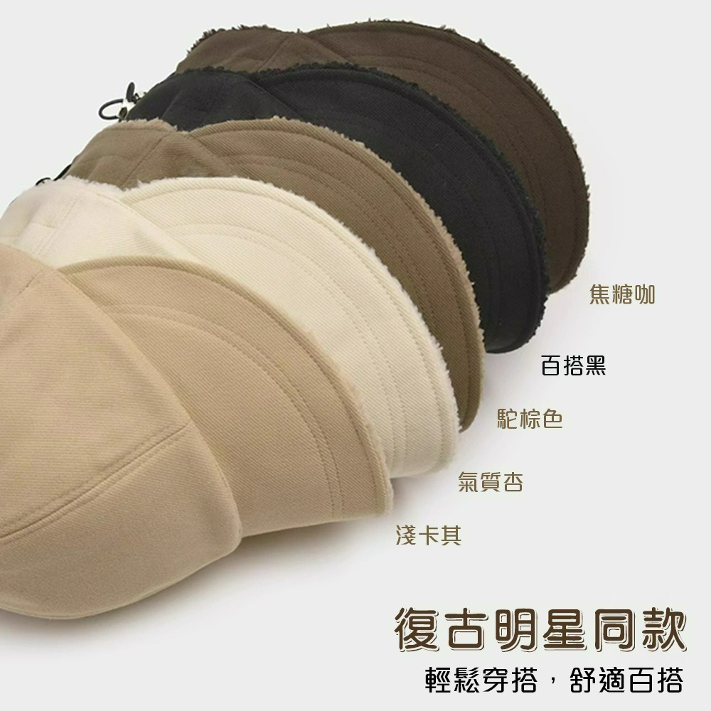 【QIDINA】時尚羊羔絨保暖雙面可戴鴨舌帽-U / 冬天帽子 遮陽帽 防曬帽 棒球帽 運動帽 帽子女 鴨舌漁夫帽 防曬-細節圖2