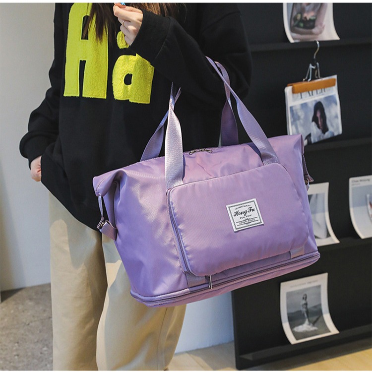 【QIDINA】大容量可收納可加大多功能旅行袋-B / 單肩包 收納包 側背包包女 斜背包女 手提包 行李包 旅行包-細節圖10