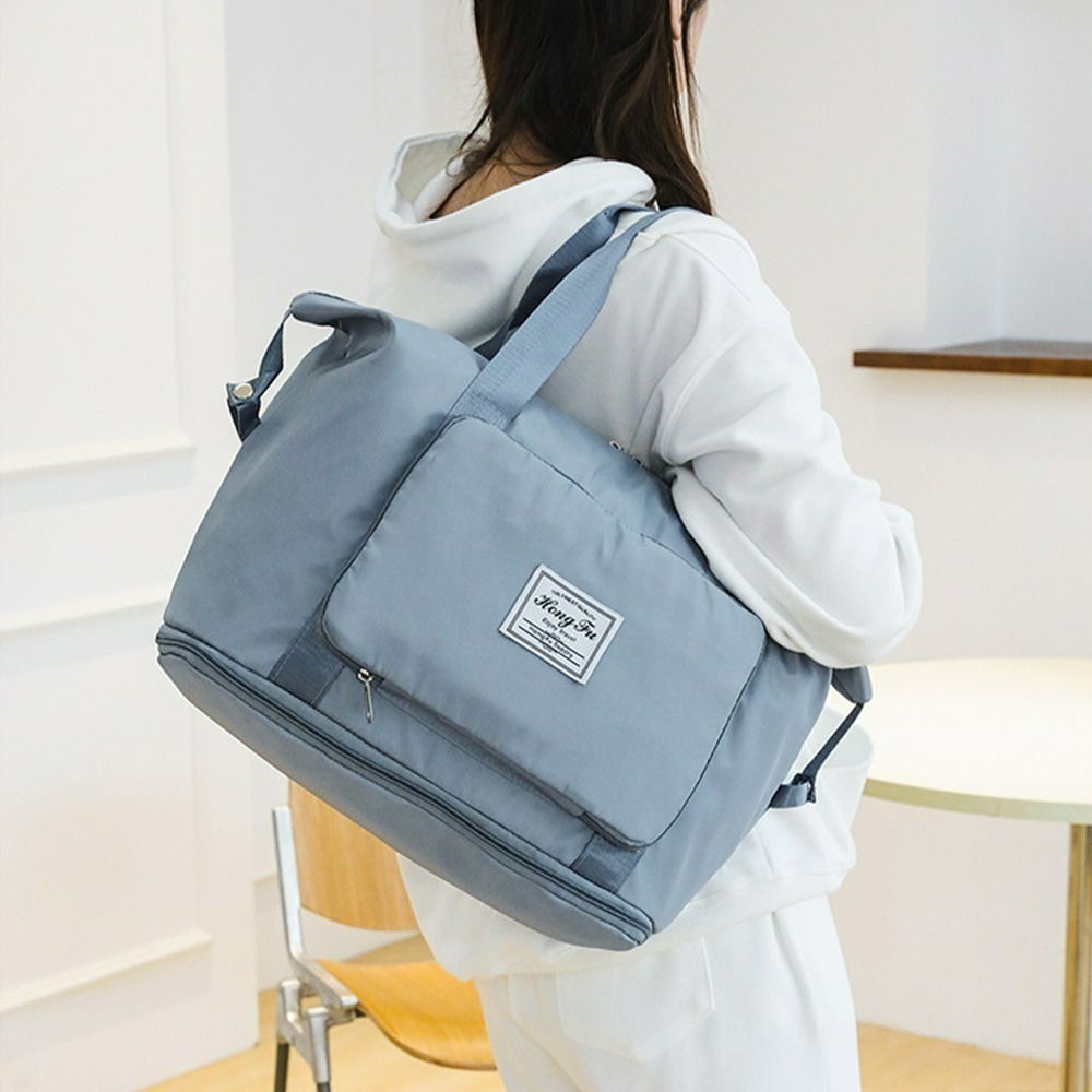 【QIDINA】大容量可收納可加大多功能旅行袋-B / 單肩包 收納包 側背包包女 斜背包女 手提包 行李包 旅行包-規格圖11