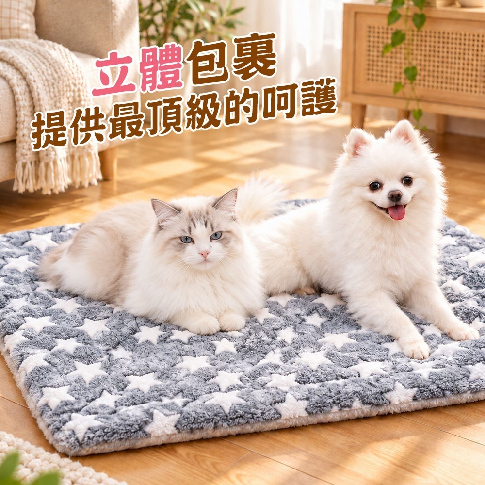 【QIDINA】L尺寸-雙面柔軟法蘭絨保暖寵物墊 / 寵物保暖墊 法蘭絨墊 寵物墊 寵物睡墊 保暖墊 寵物窩-細節圖6
