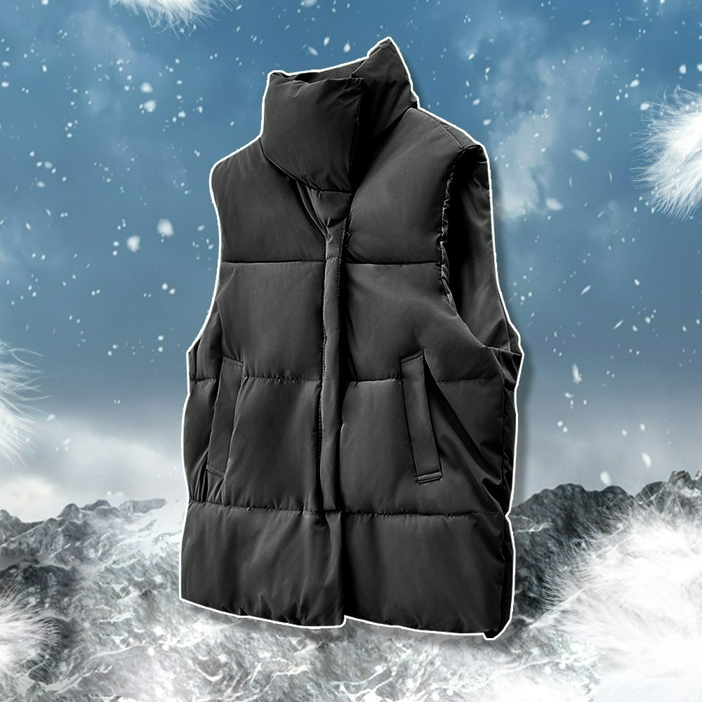 【QIDINA】秋冬必備百搭日系保暖厚羽絨背心-C / 馬甲 鋪棉外套 保暖外套 鋪棉背心 秋冬背心 背心女-規格圖7