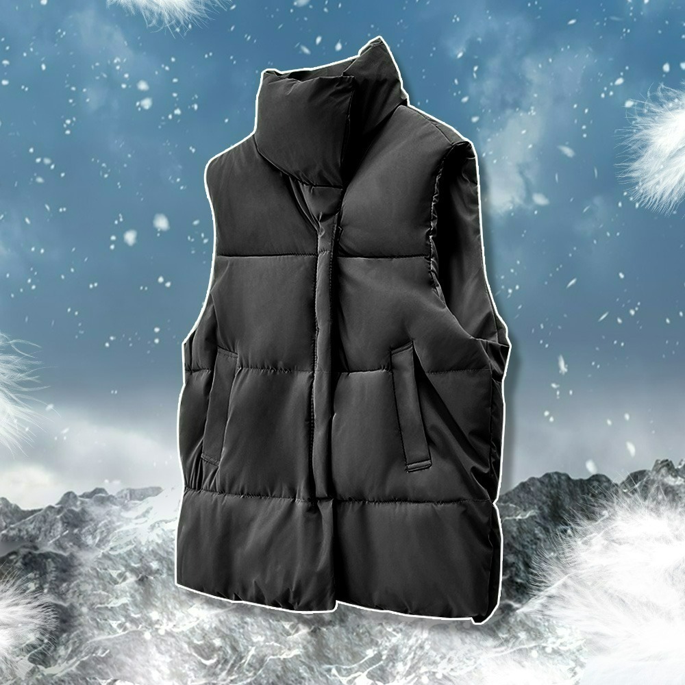 【QIDINA】秋冬必備百搭日系保暖厚羽絨背心-C / 馬甲 鋪棉外套 保暖外套 鋪棉背心 秋冬背心 背心女-規格圖7