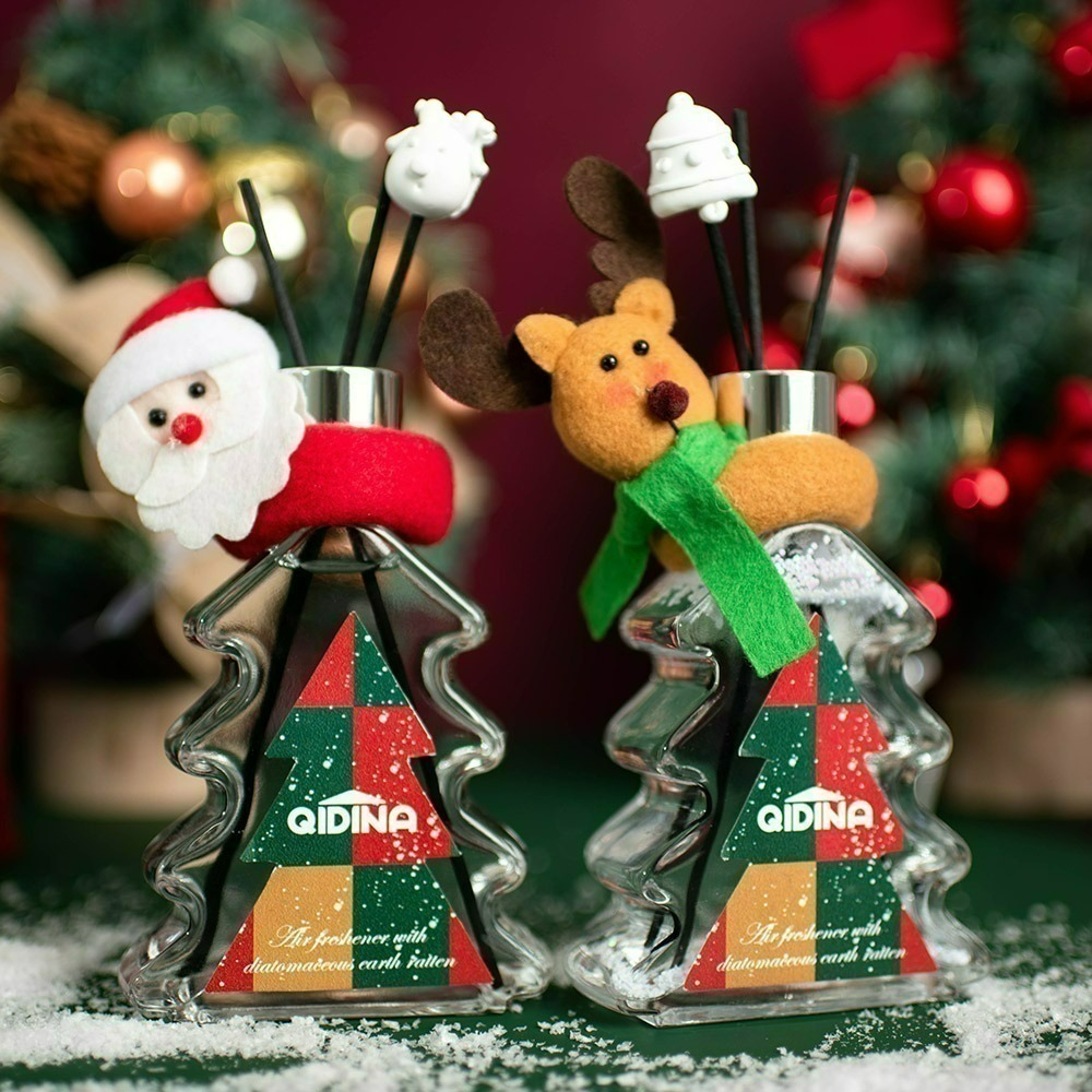 【7-ELEVEN 門市團購】【QIDINA】聖誕狂歡硅藻土聖誕樹香氛擴香瓶 / 聖誕禮物 聖誕節禮物-細節圖10