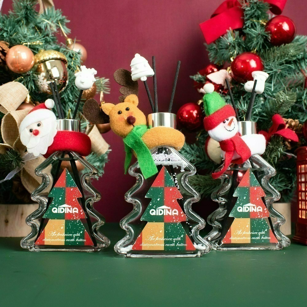 【7-ELEVEN 門市團購】【QIDINA】聖誕狂歡硅藻土聖誕樹香氛擴香瓶 / 聖誕禮物 聖誕節禮物-細節圖7