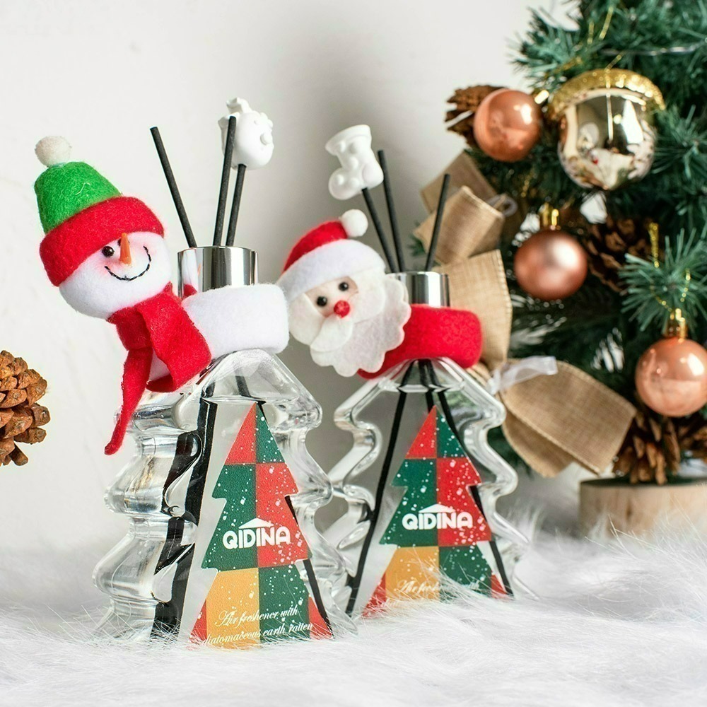 【7-ELEVEN 門市團購】【QIDINA】聖誕狂歡硅藻土聖誕樹香氛擴香瓶 / 聖誕禮物 聖誕節禮物-細節圖8