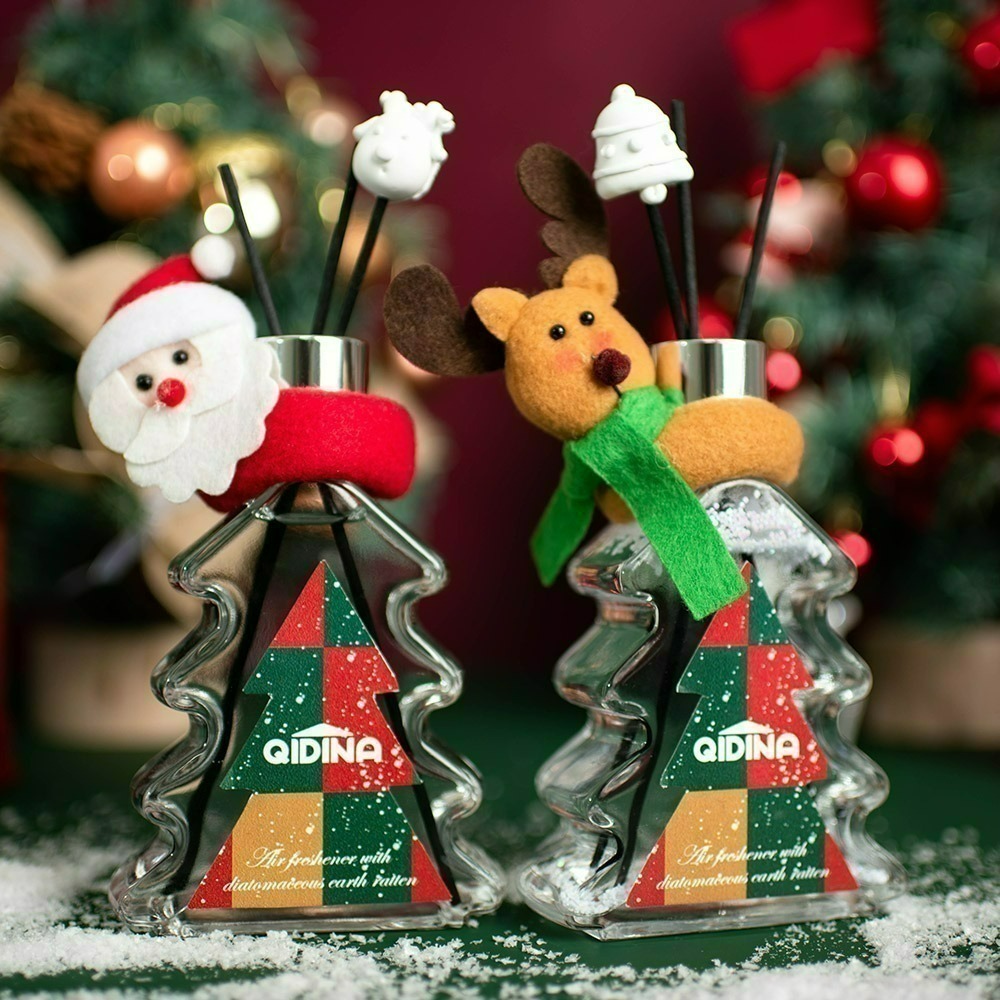 【7-ELEVEN 門市團購】【QIDINA】聖誕狂歡硅藻土聖誕樹香氛擴香瓶 / 聖誕禮物 聖誕節禮物-細節圖9