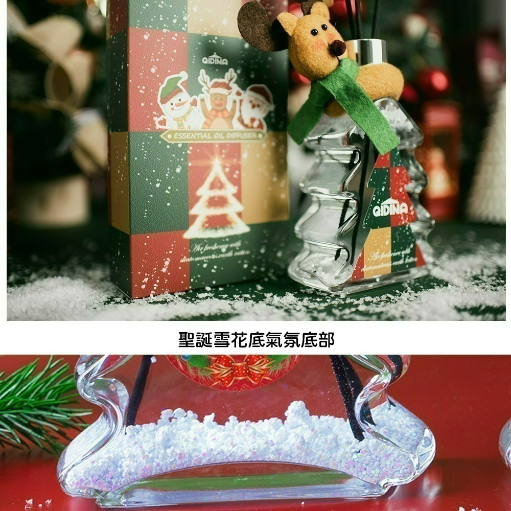 【限時購】【QIDINA】聖誕狂歡硅藻土聖誕樹香氛擴香瓶 / 聖誕禮物 聖誕節禮物-細節圖6