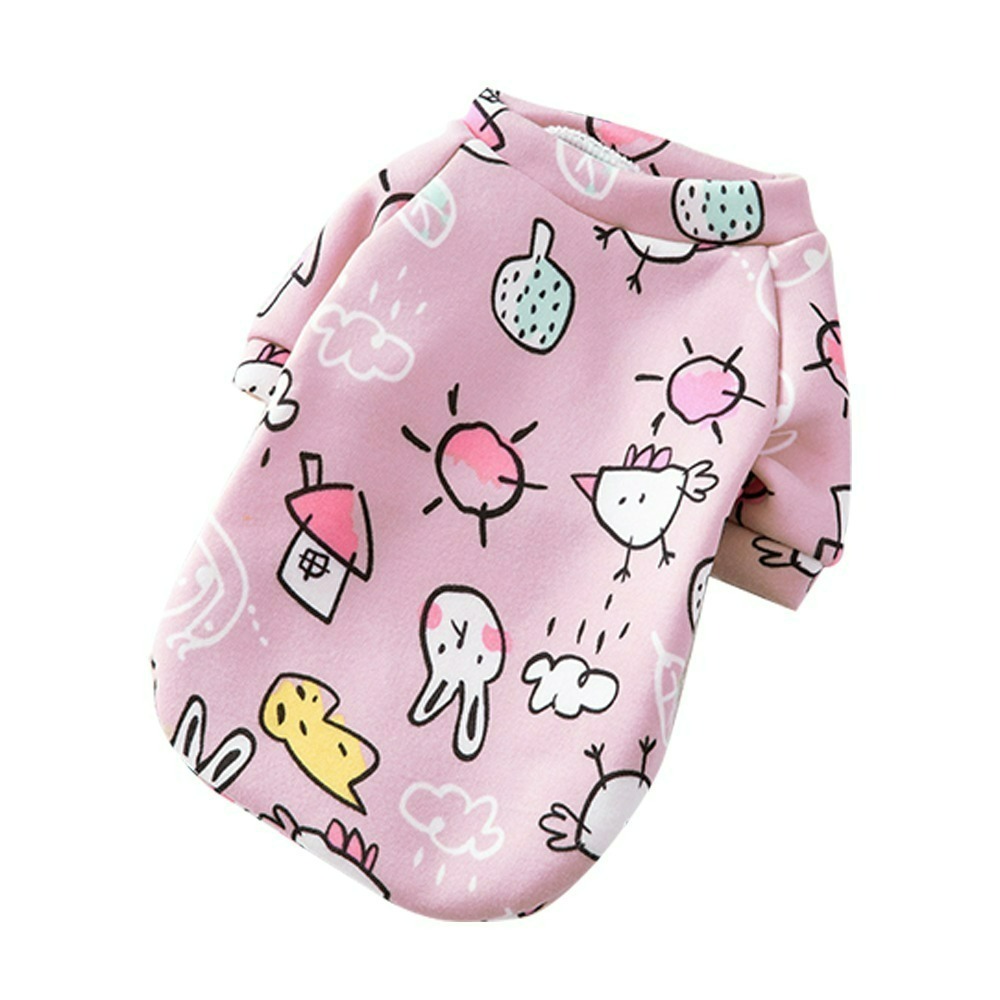 【QIDINA】寵物卡哇依磨毛彈力保暖衣 寵物衣-I款 / 貓衣服 狗狗衣服 貓咪衣服 寵物用品 小狗衣服 小型犬衣服-規格圖7