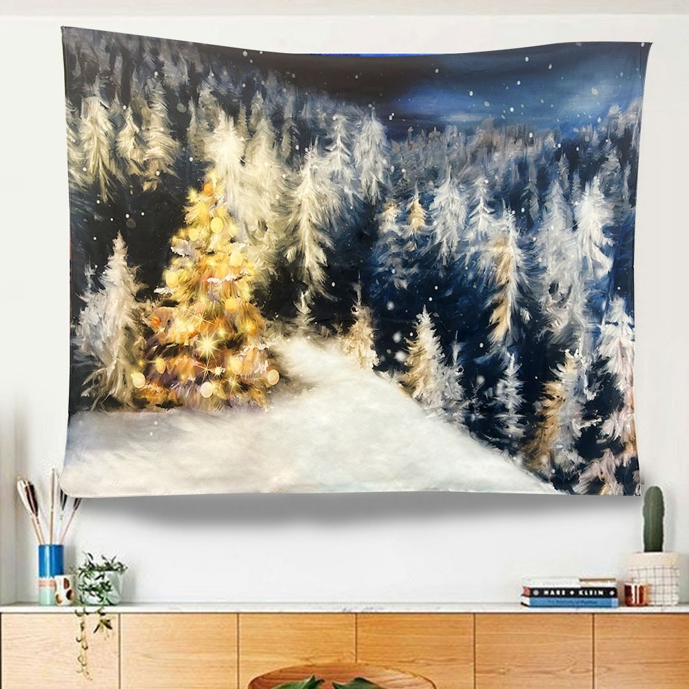 【QIDINA】出國趣仿真療癒系掛毯掛布/沙灘巾/裝飾布-A (贈掛勾) / 掛畫 聖誕佈置 聖誕節佈置 桌巾 交換禮物-規格圖9