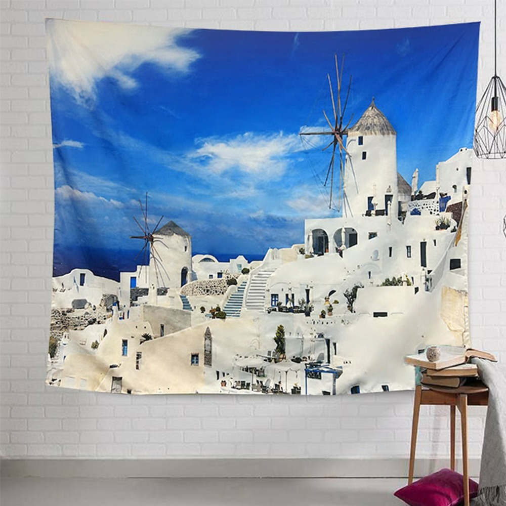 【QIDINA】出國趣仿真療癒系掛毯掛布/沙灘巾/裝飾布-A (贈掛勾) / 掛畫 聖誕佈置 聖誕節佈置 桌巾 交換禮物-規格圖9