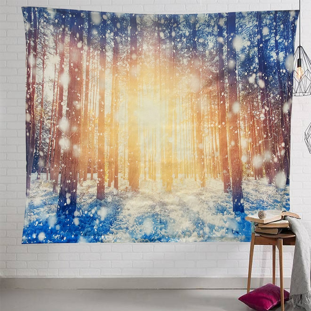 【QIDINA】出國趣仿真療癒系掛毯掛布/沙灘巾/裝飾布-A (贈掛勾) / 掛畫 聖誕佈置 聖誕節佈置 桌巾 交換禮物-規格圖9