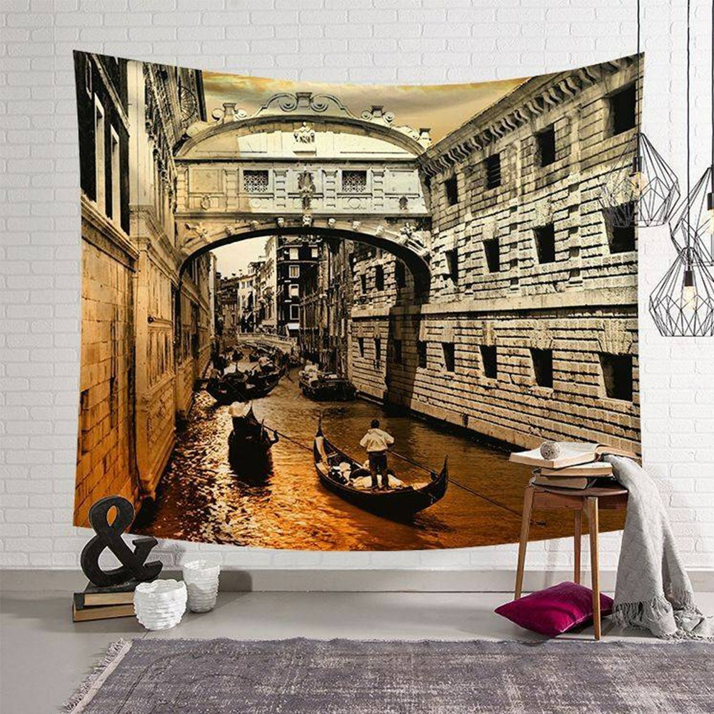 【QIDINA】出國趣仿真療癒系掛毯掛布/沙灘巾/裝飾布-A (贈掛勾) / 掛畫 聖誕佈置 聖誕節佈置 桌巾 交換禮物-規格圖9