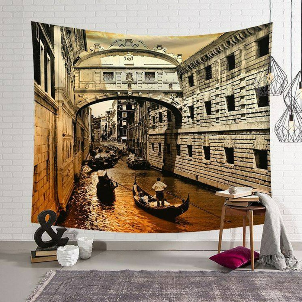 【QIDINA】出國趣仿真療癒系掛毯掛布/沙灘巾/裝飾布-A (贈掛勾) / 掛畫 聖誕佈置 聖誕節佈置 桌巾 交換禮物-規格圖9