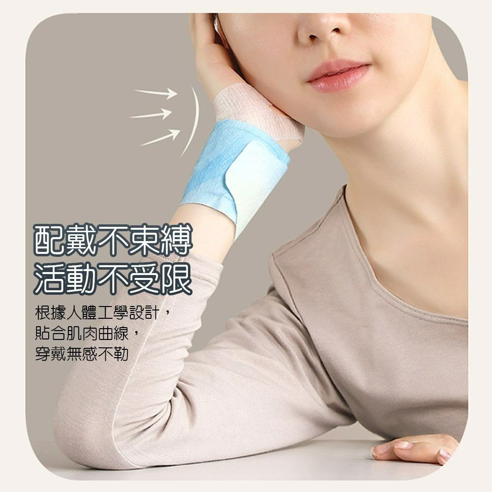 【QIDINA】5入-蒸汽熱敷360度手腕發熱支撐護腕 / 護手 暖手寶 暖暖包 熱敷 保暖 保暖手套 手套 暖手貼-細節圖6