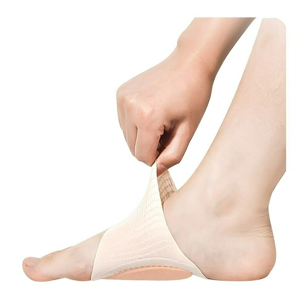 【QIDINA】1盒2入-減壓親膚舒適矽膠足弓支撐墊 / 足弓墊 襪子 襪套 鞋墊 鞋子 拖鞋 涼鞋 久站鞋墊 氣墊鞋墊-規格圖9