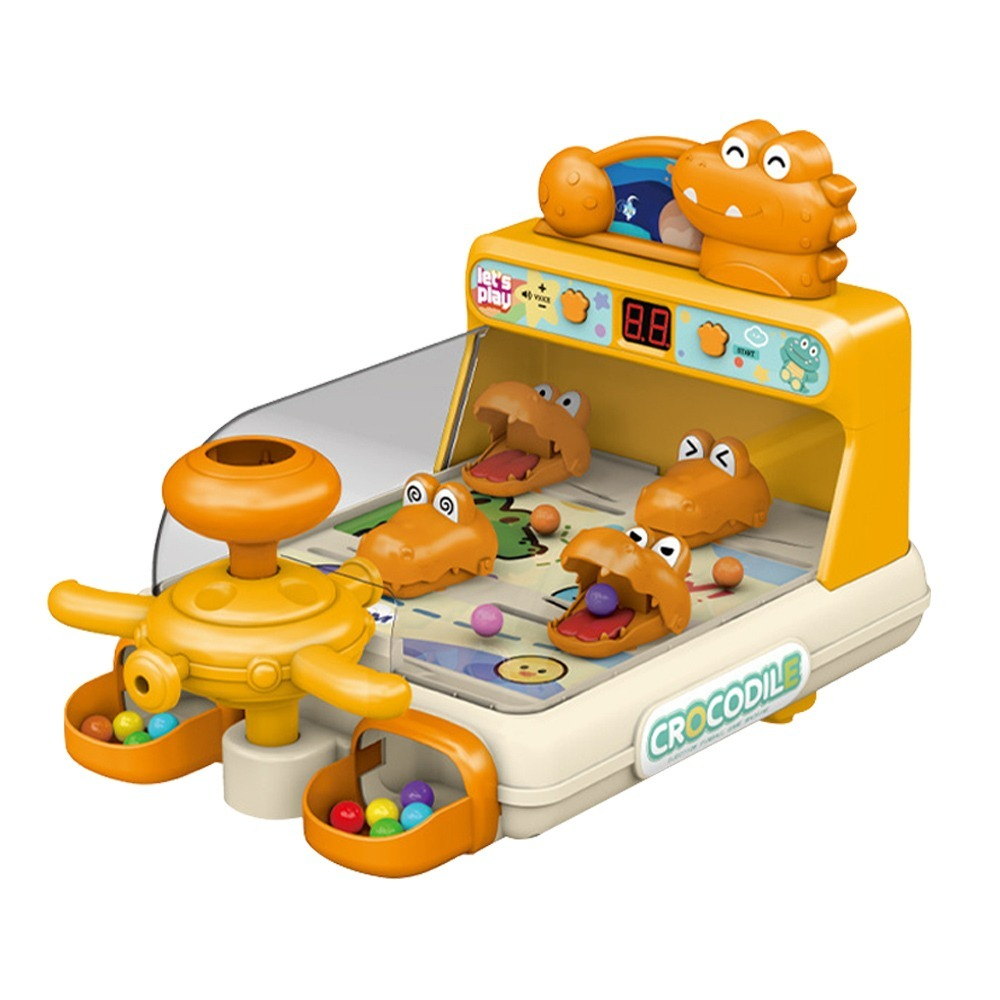 【QIDINA】射擊遊戲機電動聲光鱷魚彈珠台 玩具-D / 兒童玩具 送禮 生日禮物 禮盒 兒童節 遊戲機台 兒童禮物-規格圖6